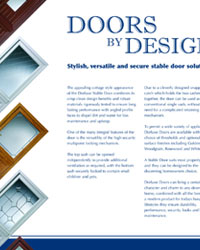 Dorluxe Stable Doors Brochure